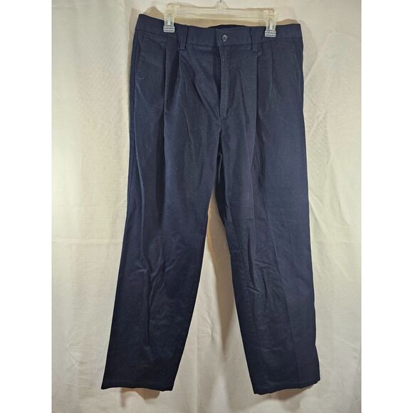 DOCKERS Pants Mens 36 Blue Pleated Front Classic Khakis Adult 36x32 - Picture 1 of 10